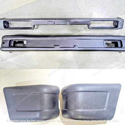 Nuevo juego de barra frontal de parachoques delantera y trasera con extremo de parachoques para Suzuki Samurai 1986-1995 Foto 1 de 4