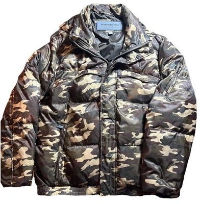 Marc New York Andrew Marc Mens Jacket Camo Green L - Image 1 of 4