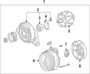 Genuine Toyota Remanufactured Alternator 27060-0V010-84 - Picture 1 of 1