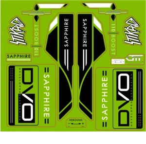 KIT Adesivi Forcella MTB DVO SAPPHIRE 16 ANTIGRAFFIO Stickers Fork 29"  - Picture 1 of 1