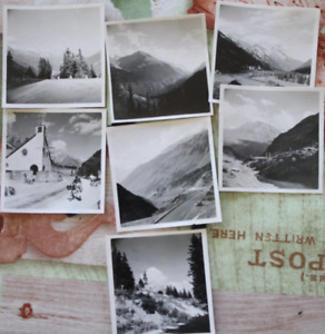 7x Fotos 1952 Arlberg Pass Dalaas Stuben Österreich vintage I7
