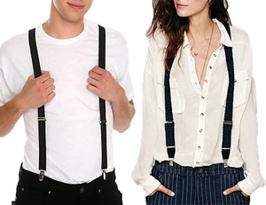 Accesorio de vestuario Elástico unisex 1-1 / 2 "Tirantes anchos en forma de Y con abrazaderas con clip - Imagen 1 de 10
