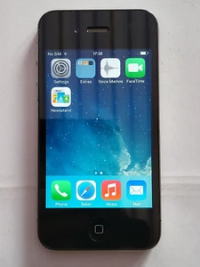 Apple iPhone 4 16GB A1332 Smartphone Black Three Network -Minor Cracks to Screen - Afbeelding 1 van 7