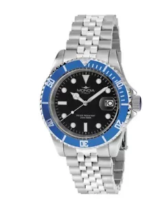 Mondia Madison Diver 785 Quartz 3 Spheres Date Men's Watch - MYOTA 2315 - Picture 1 of 1