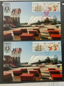 1986 STAMPEX 86 maximum cards set with pairs of ships scarce!!!! - Foto 1 di 1