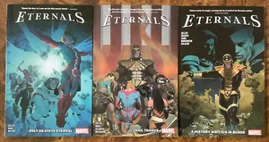 Eternals Vol 1 2 3 TPB serie completa Kieron GIllen solo Death Hail Thanos storia - Foto 1 di 2