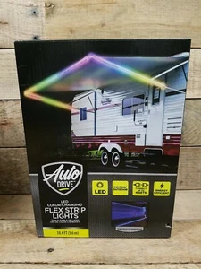 Auto Drive LED Color Changing Flex Strip Lights 18.4 Feet RV Camper Outdoors - Picture 1 of 4