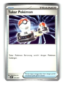 Pokemon Terastal Tactics Deck Swap Pokemon 015/021 - Picture 1 of 4