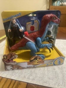 Jurassic World Dominion Therizinosaurus Dinosaurier & Owen Imaginext Neu - Bild 1 von 8