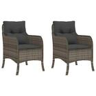 2 Garden Chairs With Cushions Outdoor Seater Dining Chair Patio Seat Armchair
