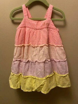 Juicy Couture Summer Striped Ruffled Girls Dress Size 2T - Image 1 of 4