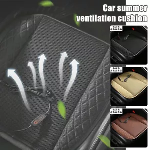 Ventilador USB automático para automóvil cojín de aire almohadilla de ventilación de verano alfombra asiento de oficina - Imagen 1 de 24