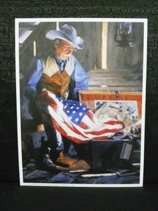 Bruce Greene Colors Of Courage Open Edition Lithographie US Flagge Veteran Militär - Bild 1 von 2