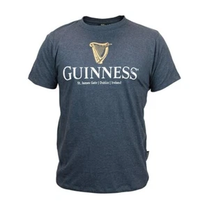Guinness Navy Distressed Premium Uni-Sex T-Shirt Official Choose Your Size - Picture 1 of 4