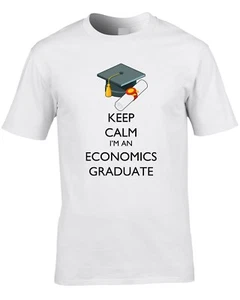 Economics Graduate Mens T-Shirt Graduation Gift University Economy Maths Cool - Picture 1 of 1