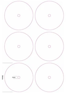 x6 84mm 7" Blank Matte Vinyl Record Label Stickers dub plate reggae audiophile - Picture 1 of 1
