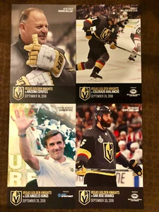Juego de carteles del programa de los caballeros dorados de los vegas de segunda temporada 2018-19 - Imagen 1 de 15