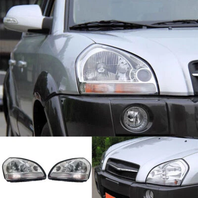 PAR de accesorios de montaje de faros delanteros para Hyundai Tucson 2005-2008 2009 Foto 1 de 4