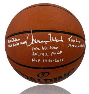 Jerry West Signed Official Basketball Mr. Clutch/NBA Champs/Finals MVP/HOF PSA - Picture 1 of 7