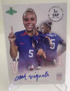 2024 Parkside 2023 USWNT ZUSAMMENFASSUNG M.A. VIGNOLA 1. KAPPE SIGNATUR AUTO #128/395 - Bild 1 von 2