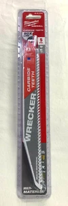 Milwaukee 48-00-5542 5 - PACK  9" 6 TPI WRECKER  w/ Carbide Teeth  (NIB) - Picture 1 of 2