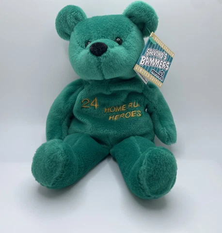 Ken Griffey Jr. Beanie Plush Bear Green Salvino’s Bammers Vintage Cover