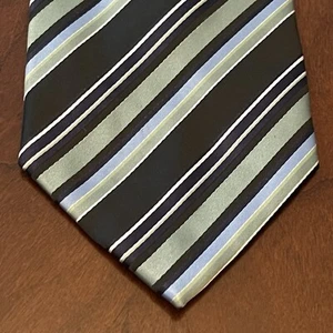 Stafford Essentials Green Hand Made 100% Polyester Men’s Neck Tie Made In China - Picture 1 of 9
