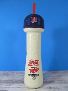 VTG MLB Minnesota Twins COCA-COLA Baseball Bat & Helmet Cap Plastic Water Bottle - Picture 1 of 12