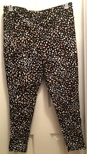 Womens Animal Print Plus Size Leggings Size 1X (16W-18W) High Rise Fitted Sexy - Picture 1 of 12