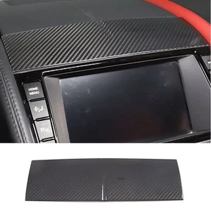 Cubierta superior de pantalla de navegación de fibra de carbono seca para Jaguar F-TYPE 2013-2024 - Imagen 1 de 8