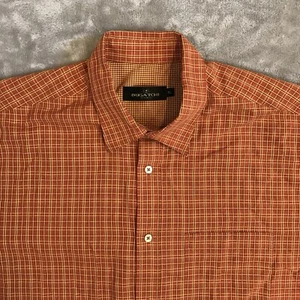 Bugatchi Men’s Shirt XL Short Sleeve Plaid Button Down Check Tartan Gingham  - Picture 1 of 15