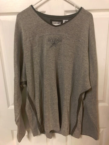 Dallas Stars Sweater NHL Official Gray XL Sweatshirt Center Ice Authentic NWT Cover
