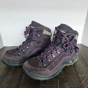 Botas de Senderismo Lowa Renegade GTX para Mujer Mid Gortex Vibram Talla 6.5 Cuero Púrpura - Imagen 1 de 20