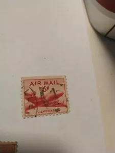 US Air Mail francobollo 6 centesimi copia rara - Foto 1 di 2