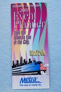 Chicago METRA - Event Planner Oct-Dec, 2001 - Brochure - Picture 1 of 2