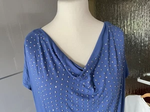 SARAH KERN Long-Shirt (HSE24/Channel21), Gr. 46, taubenblau, Wasserfall ´ - Bild 1 von 7