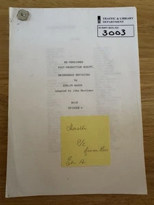 Brideshead Revisited TV Final Script Episode 4 Jeremy Irons John Gielgud - Picture 1 of 6