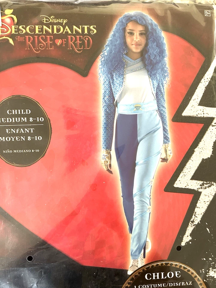 Disney Descendants 4 The Rise Of Red Chloe Halloween Costume Child Medium 8-10
