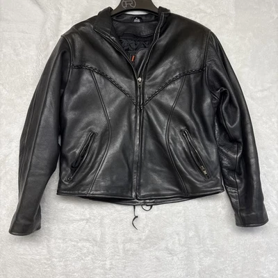 Equipo de cuero LG para mujer M cuero genuino trenzado forro extraíble motocicleta Foto 1 de 4