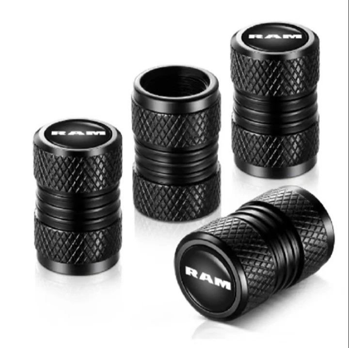 RAM Valve Stem Caps 4 Pack Universal Tire Valve Stem Covers for Car Truck - Imagem 1 de 1