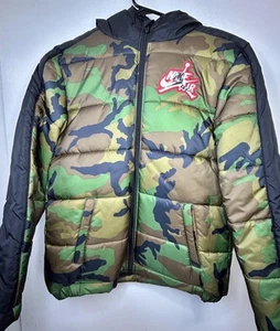 NWT Boys Jordan Coat Size L Olive Canvas - Picture 1 of 24