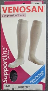 Venosan Supportline for Men Compression Socks Small 18-22 mmHG Below Knee Brown - Picture 1 of 3
