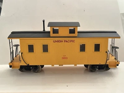 G Scale Bachmann 93851 8-Wheel Center Cupola Wood Caboose Union Pacific #3814 - Image 1 of 4