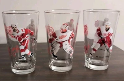 2002 Arby's Red Wings Hockey Player Glasses. Libbey. Set Of Four - Image 1 of 3