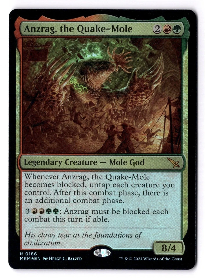Anzrag, The Quake Mole NM* FOIL Murders At Karlov Manor 0186 mtg pack fresh edh - Image 1 of 1