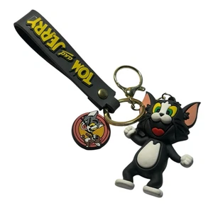 Portachiavi Tom And Jerry 3D Silicone Charm USA (Tom è alto 2 3/4") - Foto 1 di 8