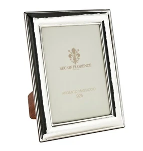6”x8”in Hallmarked Solid 925 Sterling Silver Photo Frame 7200/15x20 wood back UK - Picture 1 of 9