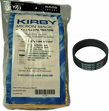 Kirby NEW 9 Micron Vacuum Cleaner Bags G4 & G5 with 1 belt