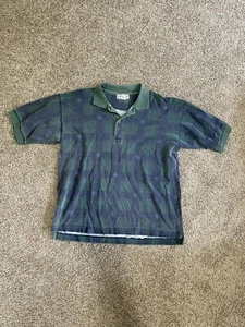 Vintage Nuovo jeanswear button down Polo plaid size XL cotton EUC - Picture 1 of 5