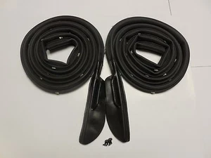 fits 67 68 69 70 71 72 A-Body Dart Barracuda2 dr HT Door Seals w/clips LM23C NEW - Picture 1 of 1
